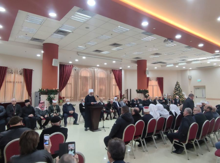 شفاعمرو تحتفل بكافة اطيافها بعيد الميلاد من خلال لقاء المعايدة التقليدي .